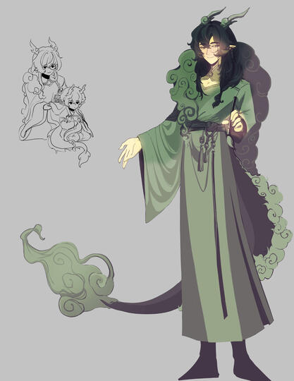 Tail finalized and general shape